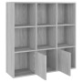 Estantería color gris Sonoma 98x30x98 cm de vidaXL, Librerías y estanterías - Ref: Foro24-815448, Precio: 98,78 €, Descuento: %