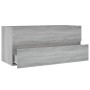 Mueble de lavabo madera de ingeniería gris Sonoma 100x38,5x45cm de vidaXL, Muebles de baño - Ref: Foro24-815658, Precio: 70,1...