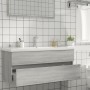 Mueble de lavabo madera de ingeniería gris Sonoma 100x38,5x45cm de vidaXL, Muebles de baño - Ref: Foro24-815658, Precio: 70,1...