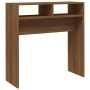 Mesa consola madera contrachapada roble marrón 78x30x80 cm de vidaXL, Mesas auxiliares - Ref: Foro24-815938, Precio: 35,16 €,...