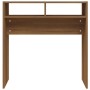 Mesa consola madera contrachapada roble marrón 78x30x80 cm de vidaXL, Mesas auxiliares - Ref: Foro24-815938, Precio: 35,16 €,...