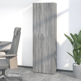 Gray sonoma plywood office cabinet 60x32x190cm by vidaXL, Filing cabinets - Ref: Foro24-815280, Price: 120,25 €, Discount: %