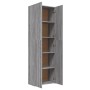 Grauer Büroschrank aus Sonoma-Sperrholz, 60 x 32 x 190 cm von vidaXL, Aktenschränke - Ref: Foro24-815280, Preis: 120,25 €, Ra...