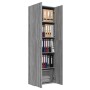 Grauer Büroschrank aus Sonoma-Sperrholz, 60 x 32 x 190 cm von vidaXL, Aktenschränke - Ref: Foro24-815280, Preis: 120,25 €, Ra...