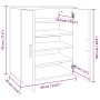 Shoe cabinet made of smoked oak plywood, 60x35x70 cm by vidaXL, Shoe racks and shoe organizers - Ref: Foro24-816008, Price: 8...