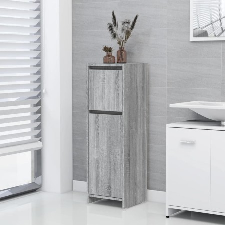 Sonoma grau Sperrholz Badezimmerschrank 30x30x95 cm von vidaXL, Badezimmermöbel - Ref: Foro24-815553, Preis: 47,75 €, Rabatt: %