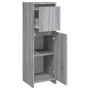 Armario de baño madera contrachapada gris Sonoma 30x30x95 cm de vidaXL, Muebles de baño - Ref: Foro24-815553, Precio: 47,75 €...