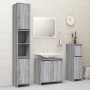 Armario de baño madera contrachapada gris Sonoma 30x30x95 cm de vidaXL, Muebles de baño - Ref: Foro24-815553, Precio: 50,41 €...