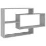 Estante de pared madera ingeniería gris Sonoma 104x20x58,5 cm de vidaXL, Estantes y estanterías - Ref: Foro24-815289, Precio:...