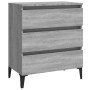 Aparador de madera contrachapada gris Sonoma 60x35x69 cm de vidaXL, Aparadores - Ref: Foro24-815808, Precio: 80,57 €, Descuen...