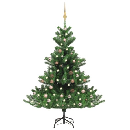 Nordmann fir Christmas tree with LEDs and green balls 120 cm by vidaXL, Christmas trees - Ref: Foro24-3077644, Price: 126,49 ...