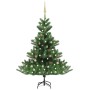 Nordmann fir Christmas tree with LEDs and green balls 120 cm by vidaXL, Christmas trees - Ref: Foro24-3077644, Price: 110,99 ...