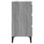 Aparador de madera contrachapada gris Sonoma 60x35x69 cm de vidaXL, Aparadores - Ref: Foro24-815808, Precio: 80,57 €, Descuen...