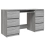 Sonoma gray plywood desk 140x50x77 cm by vidaXL, Desks - Ref: Foro24-815439, Price: 169,13 €, Discount: %