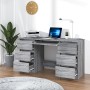 Sonoma gray plywood desk 140x50x77 cm by vidaXL, Desks - Ref: Foro24-815439, Price: 169,13 €, Discount: %