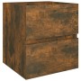 Smoked oak engineered wood washbasin cabinet 41x38.5x45 cm by vidaXL, Bathroom furniture - Ref: Foro24-815645, Price: 35,47 €...