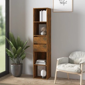 Smoked oak plywood shelf 36x30x171cm by vidaXL, Bookcases and shelves - Ref: Foro24-815534, Price: 79,39 €, Discount: %