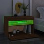 TV cabinet with LED lights smoked oak color 60x35x40 cm by vidaXL, TV Furniture - Ref: Foro24-815682, Price: 44,14 €, Discoun...