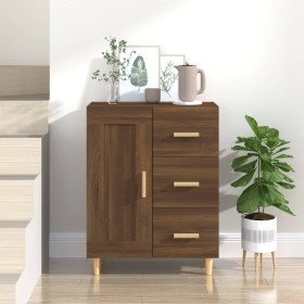 Oak brown plywood sideboard 69.5x34x90 cm by vidaXL, Sideboards - Ref: Foro24-817371, Price: 69,82 €, Discount: %