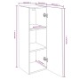 Muebles TV 2 uds madera de ingeniería marrón roble 30,5x30x90cm de vidaXL, Muebles TV - Ref: Foro24-815752, Precio: 92,99 €, ...