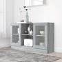 Sonoma gray plywood display case 120x30.5x70 cm by vidaXL, Sideboards - Ref: Foro24-815628, Price: 123,66 €, Discount: %