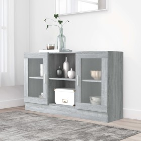 Sonoma gray plywood display case 120x30.5x70 cm by vidaXL, Sideboards - Ref: Foro24-815628, Price: 122,99 €, Discount: %