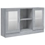 Vitrina madera contrachapada gris Sonoma 120x30,5x70 cm de vidaXL, Aparadores - Ref: Foro24-815628, Precio: 122,99 €, Descuen...