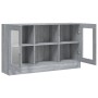 Vitrina madera contrachapada gris Sonoma 120x30,5x70 cm de vidaXL, Aparadores - Ref: Foro24-815628, Precio: 122,99 €, Descuen...