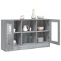 Vitrina madera contrachapada gris Sonoma 120x30,5x70 cm de vidaXL, Aparadores - Ref: Foro24-815628, Precio: 122,99 €, Descuen...