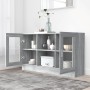 Vitrina madera contrachapada gris Sonoma 120x30,5x70 cm de vidaXL, Aparadores - Ref: Foro24-815628, Precio: 122,99 €, Descuen...