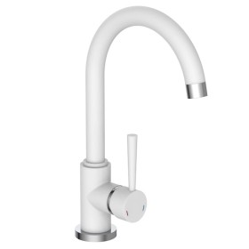 SCHÜTTE White CORNWALL sink mixer tap with round spout by SCHÜTTE, Faucets - Ref: Foro24-435058, Price: 99,99 €, Discount: %