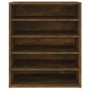 Mueble zapatero madera contrachapada roble ahumado 60x35x70 cm de vidaXL, Zapateros y organizadores de calzado - Ref: Foro24-...