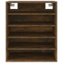 Schuhschrank aus geräuchertem Eichensperrholz, 60 x 35 x 70 cm von vidaXL, Schuhregale und Schuhorganisatoren - Ref: Foro24-8...