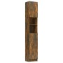 Smoked oak plywood bathroom cabinet 32x25.5x190 cm by vidaXL, Bathroom furniture - Ref: Foro24-815537, Price: 74,74 €, Discou...