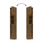 Armario baño madera contrachapada roble ahumado 32x25,5x190 cm de vidaXL, Muebles de baño - Ref: Foro24-815537, Precio: 74,74...