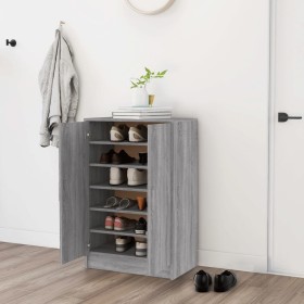 Sonoma gray plywood shoe rack 60x35x92 cm by vidaXL, Shoe racks and shoe organizers - Ref: Foro24-816012, Price: 96,99 €, Dis...