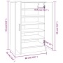 Sonoma gray plywood shoe rack 60x35x92 cm by vidaXL, Shoe racks and shoe organizers - Ref: Foro24-816012, Price: 96,34 €, Dis...