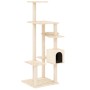 Cat scratching post with cream sisal posts 142 cm by vidaXL, Cat furniture - Ref: Foro24-171591, Price: 55,67 €, Discount: %