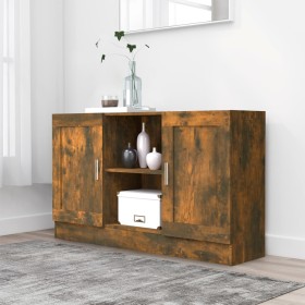 Smoked oak plywood sideboard 120x30.5x70cm by vidaXL, Sideboards - Ref: Foro24-815624, Price: 78,99 €, Discount: %