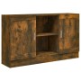 Aparador madera contrachapada color roble ahumado 120x30,5x70cm de vidaXL, Aparadores - Ref: Foro24-815624, Precio: 84,23 €, ...