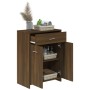 Armario baño madera contrachapada roble marrón 60x33x80 cm de vidaXL, Muebles de baño - Ref: Foro24-815665, Precio: 61,70 €, ...