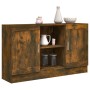 Aparador madera contrachapada color roble ahumado 120x30,5x70cm de vidaXL, Aparadores - Ref: Foro24-815624, Precio: 84,23 €, ...