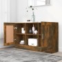 Aparador madera contrachapada color roble ahumado 120x30,5x70cm de vidaXL, Aparadores - Ref: Foro24-815624, Precio: 84,23 €, ...