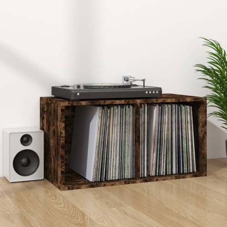 Oak plywood vinyl record box 71x34x36cm by vidaXL, CD and DVD storage - Ref: Foro24-815252, Price: 45,73 €, Discount: %