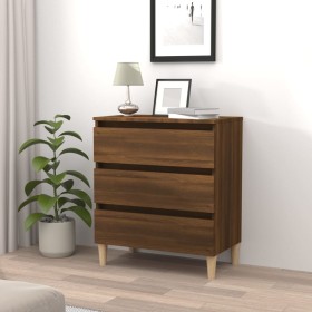 Brown oak plywood sideboard 60x35x69 cm by vidaXL, Sideboards - Ref: Foro24-815806, Price: 77,99 €, Discount: %