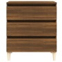 Aparador de madera contrachapada roble marrón 60x35x69 cm de vidaXL, Aparadores - Ref: Foro24-815806, Precio: 79,99 €, Descue...