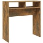 Mesa consola madera contrachapada roble ahumado 78x30x80 cm de vidaXL, Mesas auxiliares - Ref: Foro24-815936, Precio: 32,82 €...