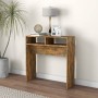 Mesa consola madera contrachapada roble ahumado 78x30x80 cm de vidaXL, Mesas auxiliares - Ref: Foro24-815936, Precio: 32,82 €...