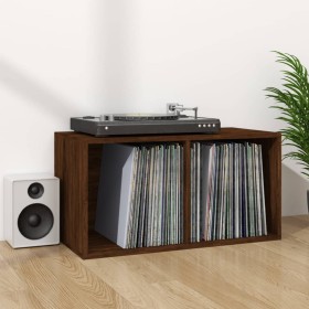 Brown plywood vinyl record box 71x34x36 cm by vidaXL, CD and DVD storage - Ref: Foro24-815254, Price: 61,95 €, Discount: %