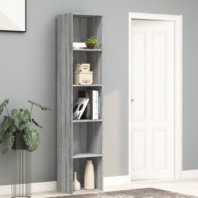 Sonoma gray plywood shelving 40x30x189 cm by vidaXL, Bookcases and shelves - Ref: Foro24-815436, Price: 57,86 €, Discount: %